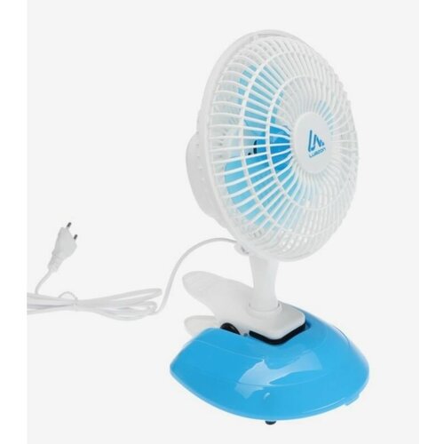 Вентилятор настольный LUAZON HOME LOF-04 15 Вт бело-голубой 141100₽