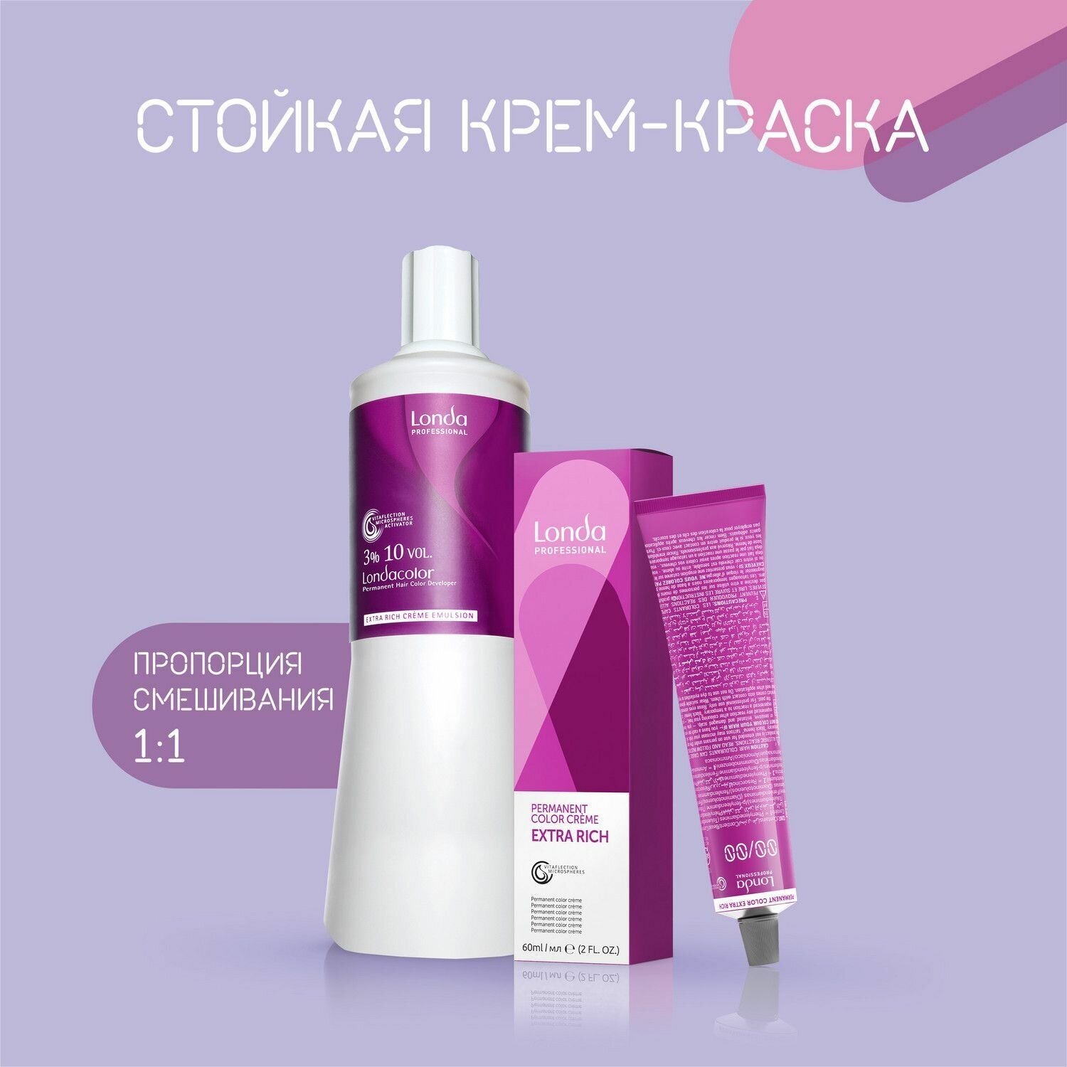 Стойкая крем-краска для волос 8/1 светлый блонд пепельный, 60 мл LONDA PROFESSIONAL - фото №3
