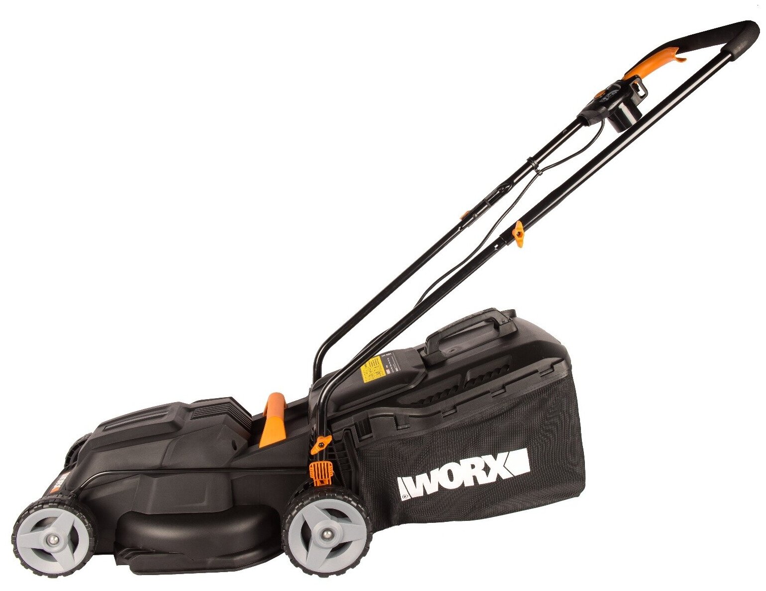 Газонокосилка электрическая WORX WG713E, 1200Вт, 34 см - фотография № 7