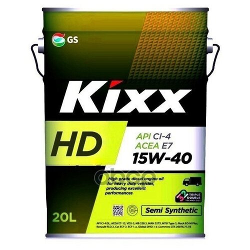 Kixx Масло Моторное Kixx Hd Ci-4/E7 15w-40 /20л П/Синт.