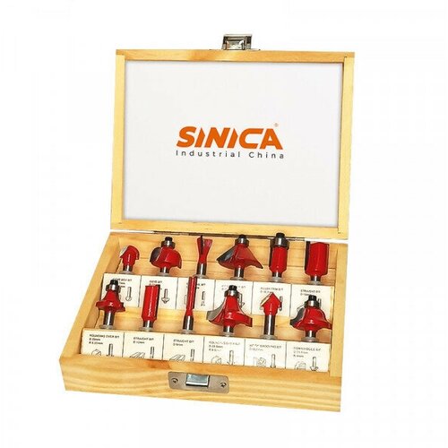 Набор фрез SINICA RCUT-6/12 12 набор кромочных фрез sinica 6 мм 12 предметов