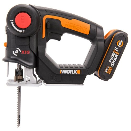 Лобзик сабельная пила 2-в-1 WORX Axis WX550 аккумуляторный 20V с АКБ на 2Ач и ЗУ в кейсе 1533000₽