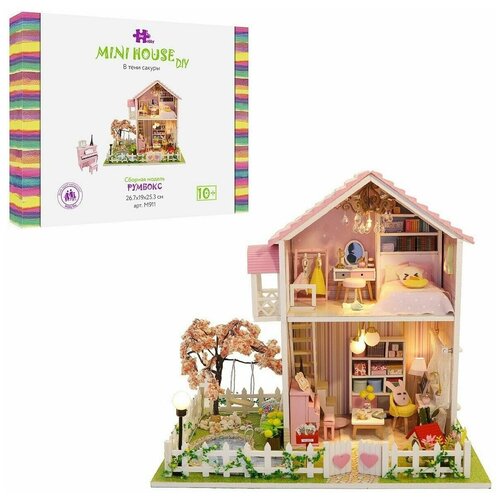 сборная модель hobby day румбокс mini house в тени сакуры Сборная модель - Румбокс Mini house, В тени сакуры, Hobby Day, 1 шт.