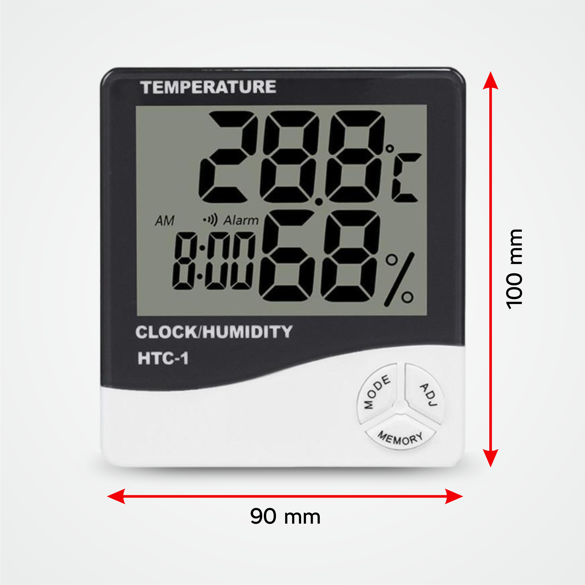 Комнатная метеостанция, комнатный гигрометр термометр с часами электронный, температурный датчик.
