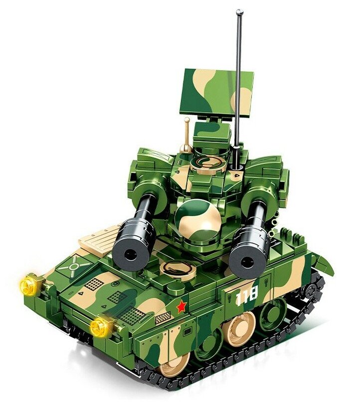 Конструктор Sembo Block Колесная самоходная зенитная установка IP Zhongbing-PGZ-09 203118