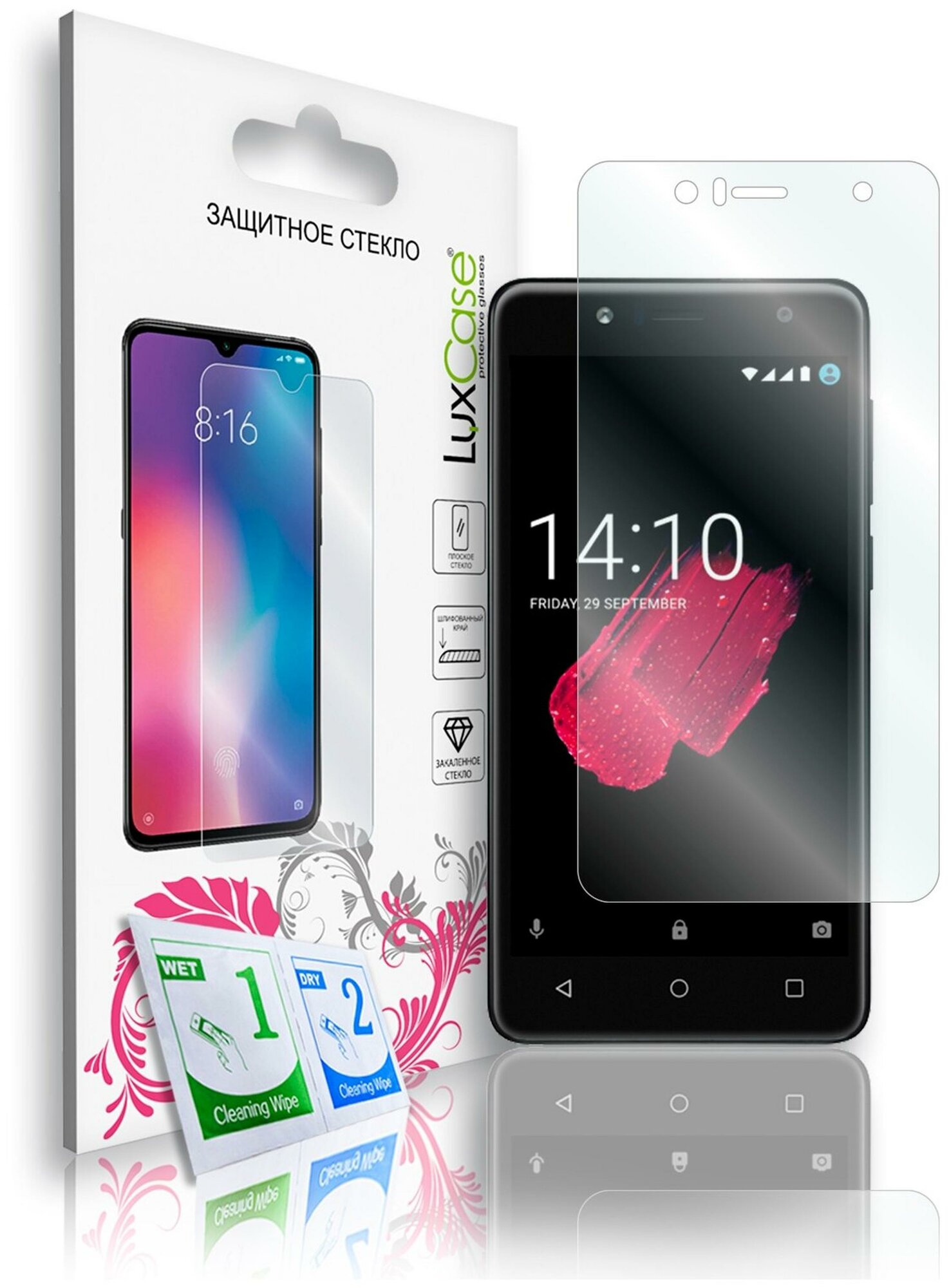 Защитное стекло LuxCase для Prestigio Muze B5 для Prestigio Muze B5, 1 шт., прозрачное