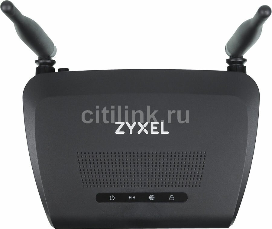 Wi-Fi роутер ZYXEL NBG-418NV2-EU0101F, N300, черный