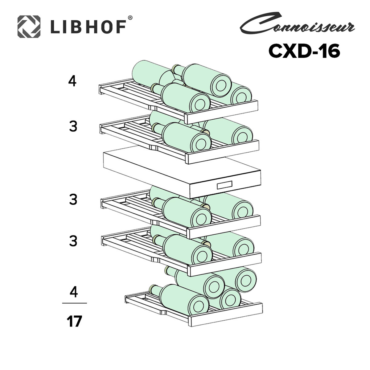 Винный шкаф Libhof CXD-16 вместимостью 16 бутылок - фотография № 14