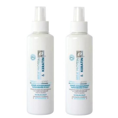 Спрей-кондиционер Эксклюзивкосметик Milk Protein Keratin, для укрепления и роста волос, 250 мл, 2 шт.