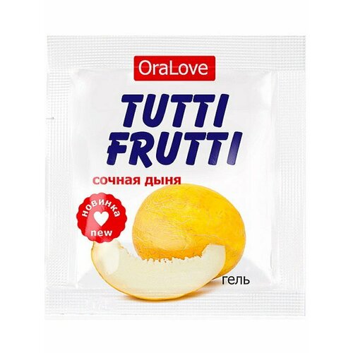 Гель TUTTI-FRUTTI сочная дыня одноразовая упаковка 4г средства для ванной и душа tutti frutti масло для ванны дыня и арбуз