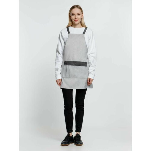 Фартук кухонный женский для художника Settle In серый 1225₽