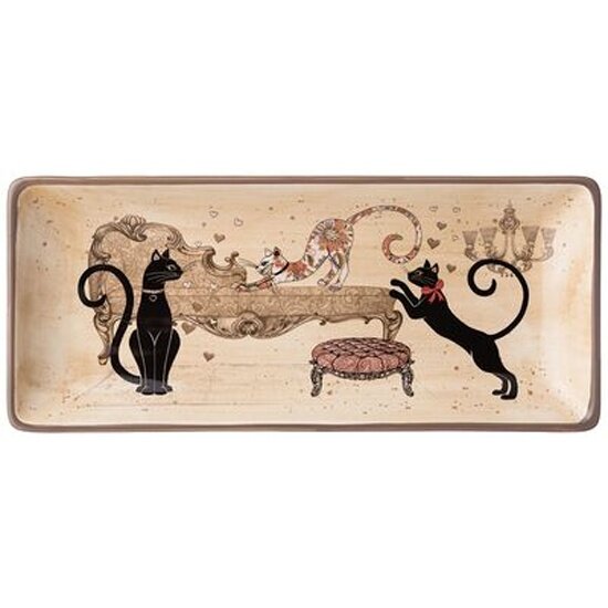 Блюдо Agness "Парижские коты" 28х12х3 см. 358-1740