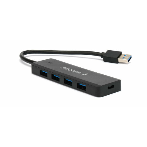 Концентратор USB 3.0 Gembird 4 порта концентратор gembird uhb cm cru3p1u2p2 01 usb type c 3 port usb hub usb3 1 usb 2 0 with card reader