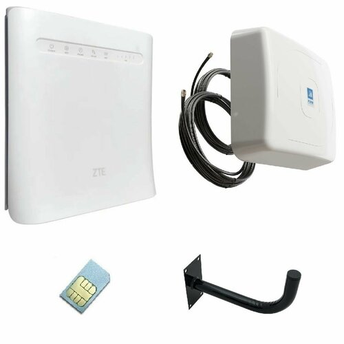 Мощный WiFi роутер ZTE mf286 7cat с умножением частот с усилителем сотового сигнала комплект 3g 4g интернета kss15 3g 4g mr cat4 allbands