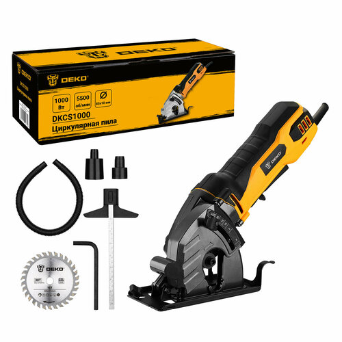 Дисковая пила DEKO DKCS1000 063-4201 1000 Вт черныйжелтый 7590₽