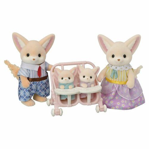 Набор Sylvanian Families Семья лисичек фенек 5696 игровой набор sylvanian families лисички фенеки двойняшки 5697