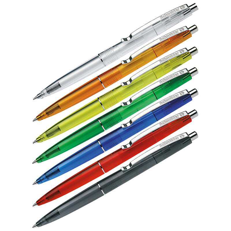 Комплект 20 шт, Ручка шариковая автоматическая Schneider "K20 Icy Colours" синяя, 1.0мм, корпус ассорти