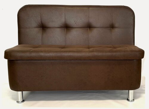 Изображение товара Диван кухонный StylChairs Стиль 2, ширина 120 см, обивка искусственная замша, цвет шоколад