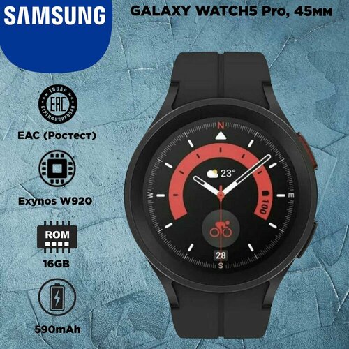 Смарт-часы Samsung Galaxy Watch5 Pro 45мм Black 2499900₽