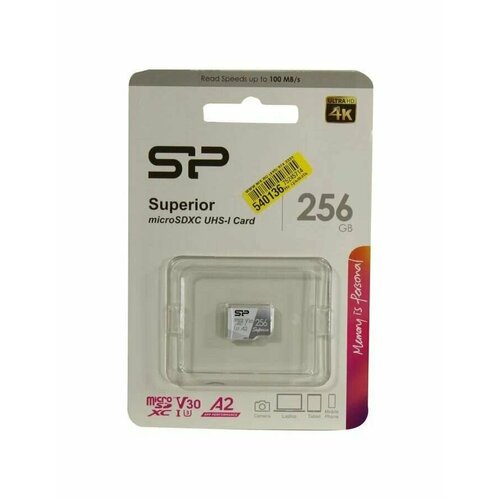 карта памяти 128gb microsd silicon power superior sp128gbstxdv3v20sp Карта памяти 256GB Silicon Power SP256GBSTXDA2V20 microSDXC Class 10 UHS-I U3 Colorful 100/80 Mb/s Superior A2