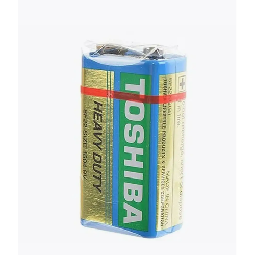 Батарейка TOSHIBA HEAVY DUTY, 6F22, 9 В SR1 батарейка kodak 6f22 1bl heavy duty k9vhz 1b 10 50 5200