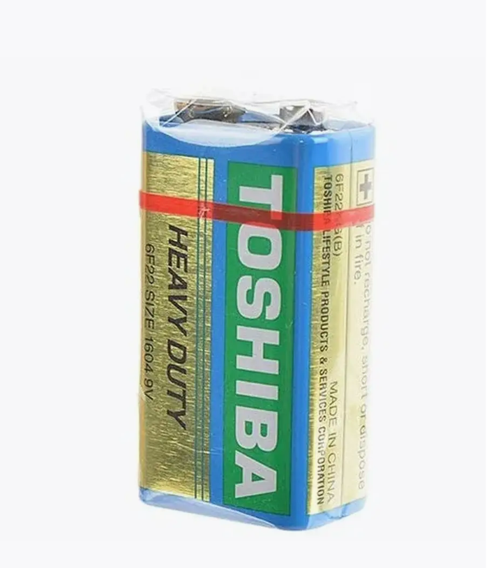 Батарейка TOSHIBA HEAVY DUTY 6F22 9 В SR1