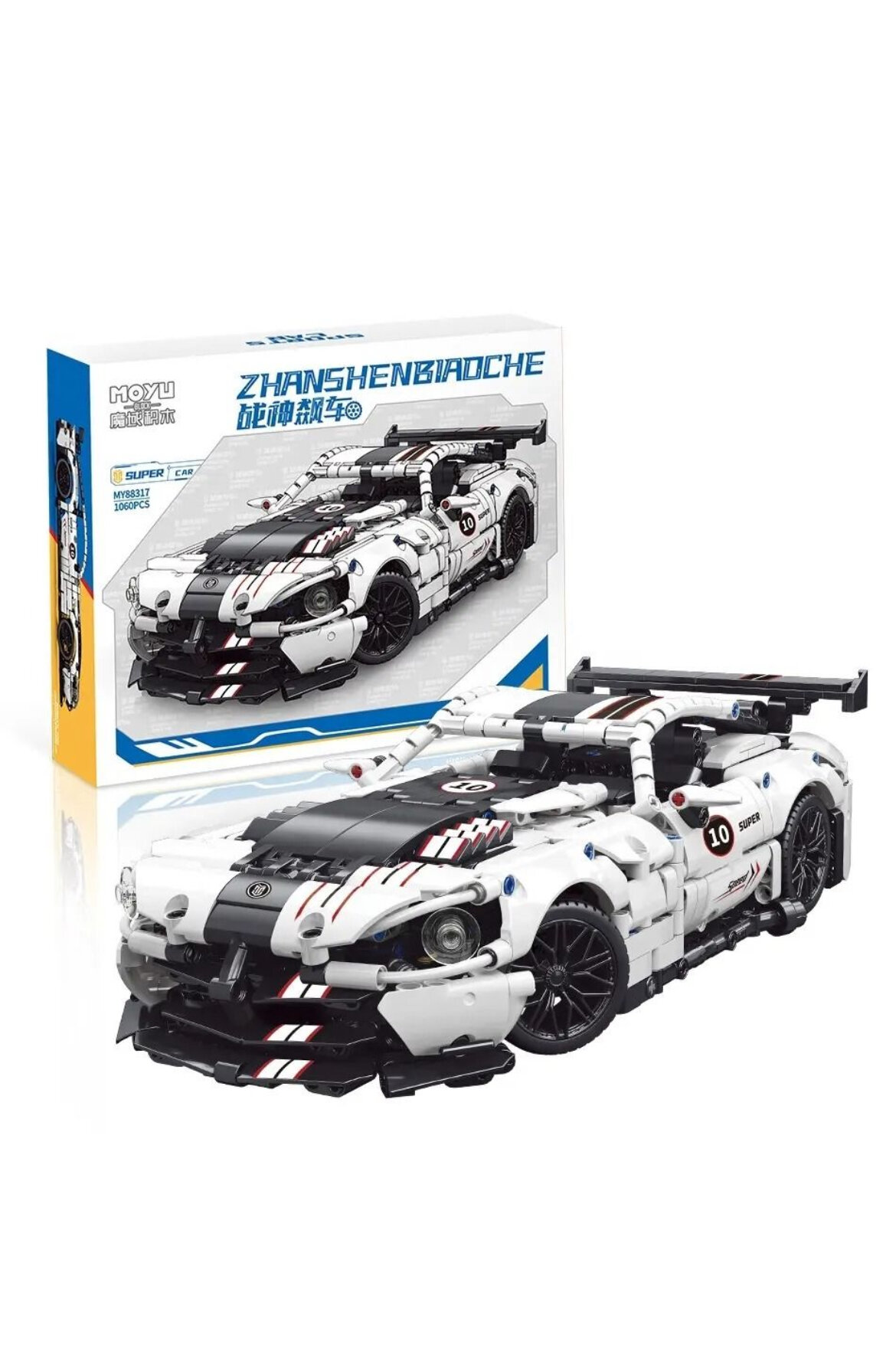 Конструктор Technic MY 88317 - Белый гоночный автомобиль