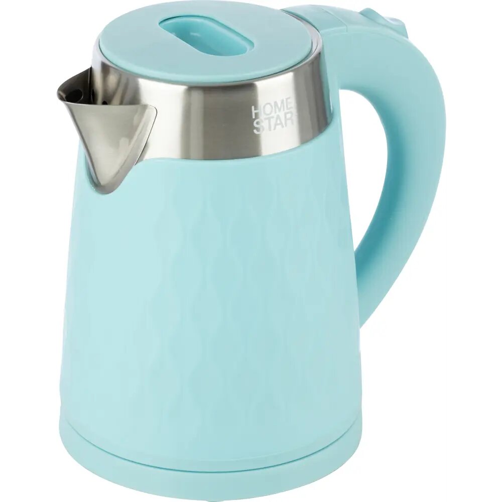 Электрический чайник Homestar Hs-1021 1.7 л металл цвет голубой