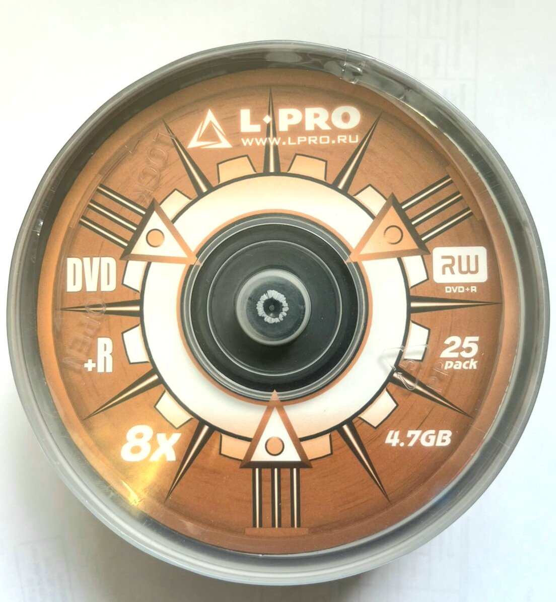 Диск DVD+R L-Pro 47 ГБ 8X туба 25 штук 127042