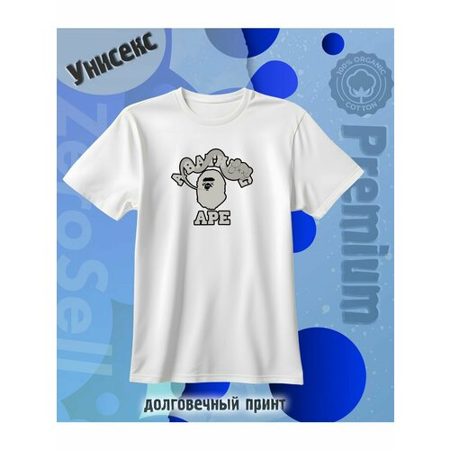 Футболка Zerosell a bathing ape, размер XXXL, белый