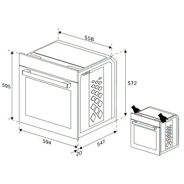 Встраиваемый электрический духовой шкаф Indesit IFE 3634 WH - фотография № 6