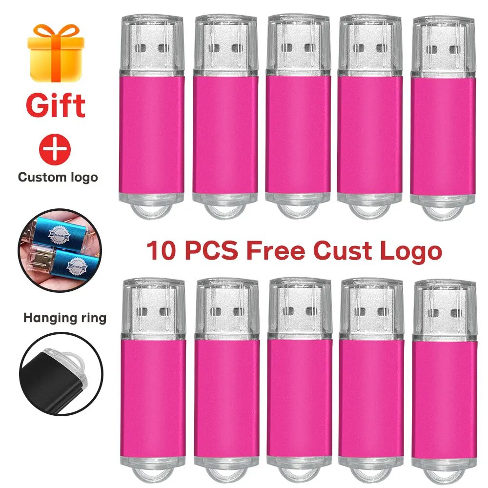 10 шт./лот флешка USB флешка 4 ГБ 8 ГБ 16 ГБ флэш-накопитель металлический 2,0 флэш-накопитель memoria usb дешевые флэш-накопители, style 4, 4 ГБ