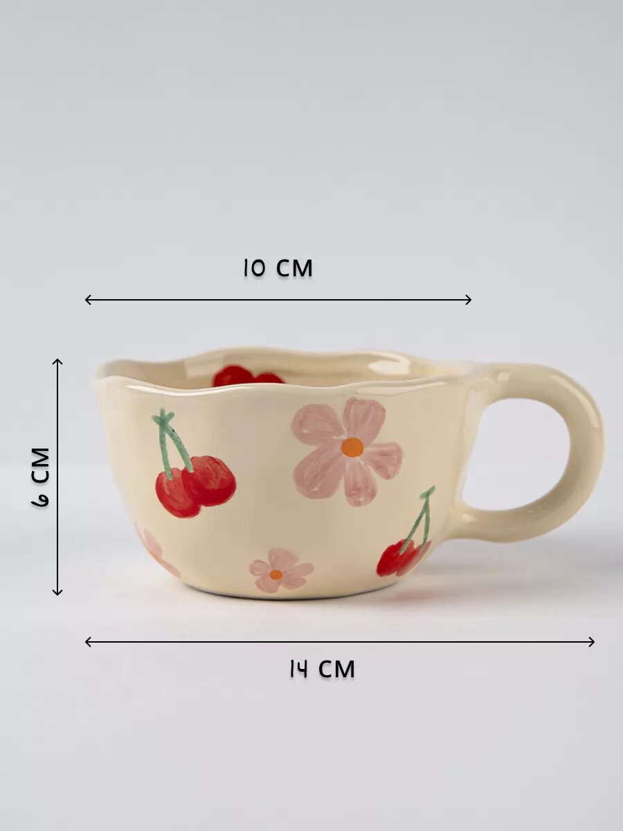 Кружка DB HOMME, керамическая, для чая и кофе, лаймового цвета, ручная работа — фото 1