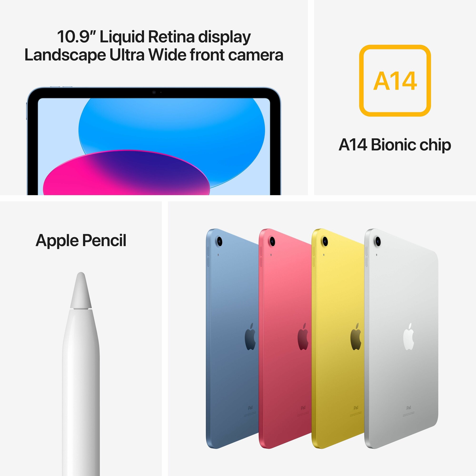 10.9" Планшет Apple iPad 10.9 2022, 256 ГБ, Wi-Fi, iPadOS, синий(Без RuStore) — фото 1