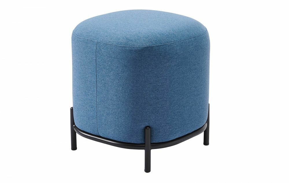 Банкетка SOFA 03-4040 ESF синий, ткань, металл, мягкое сиденье, без подлокотников