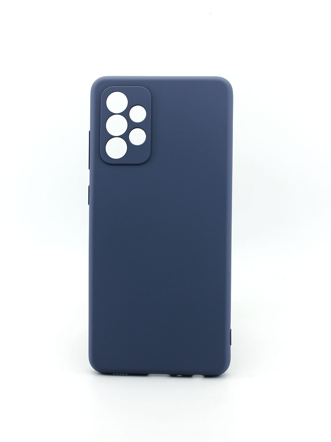 Чехол soft-touch для Samsung Galaxy A72, с защитой камеры и подкладкой из микрофибры, темная лаванда