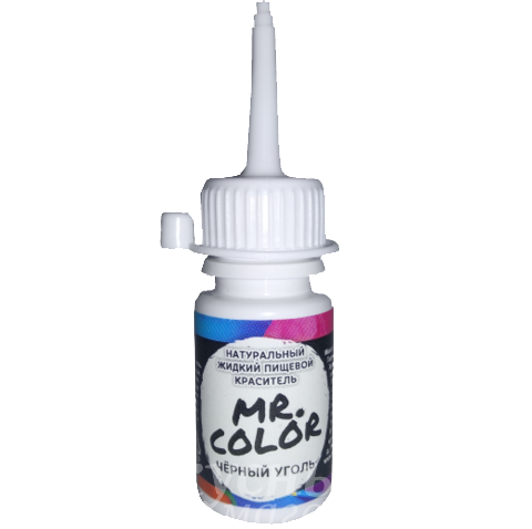 Краситель натуральный жидкий Черный уголь Mr.Color, 10 гр.