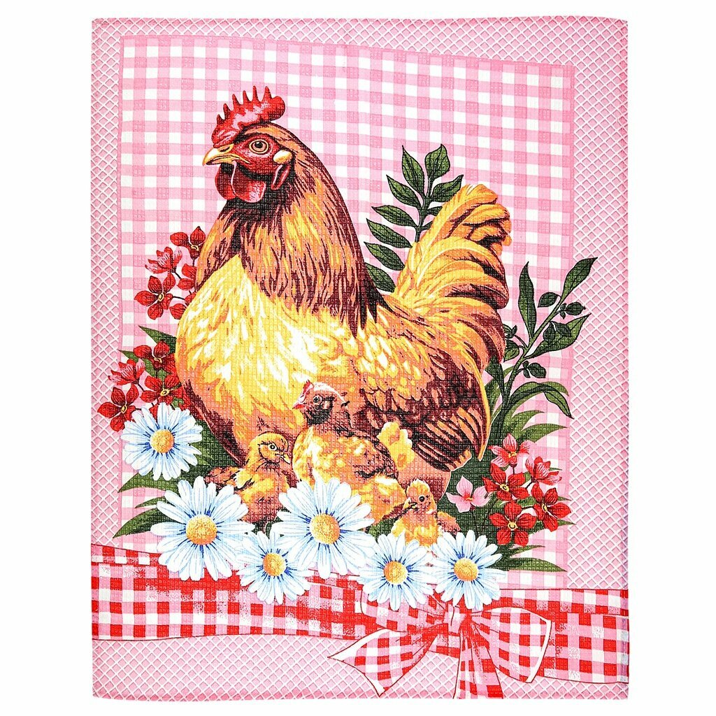 Салфетка хозяйственная Домашняя Мода 50х60 см  Домашнее хозяйство  1  вафельное полотно  хлопок 100   плотность 245 г м2  П 50 60 