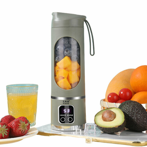 Блендер для смузи и коктейлей портативный беспроводной фитнес-блендер измельчитель ручной зелёный хаки BM 140800₽