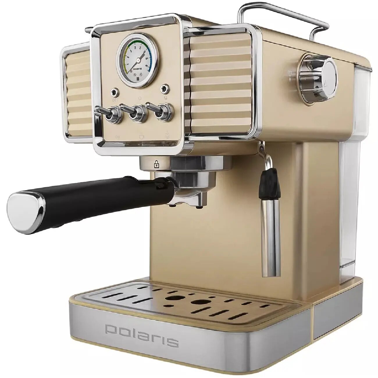 Кофеварка Polaris PCM 1538E, 1 г, механическое, капучино, 0.89 м, 32 см