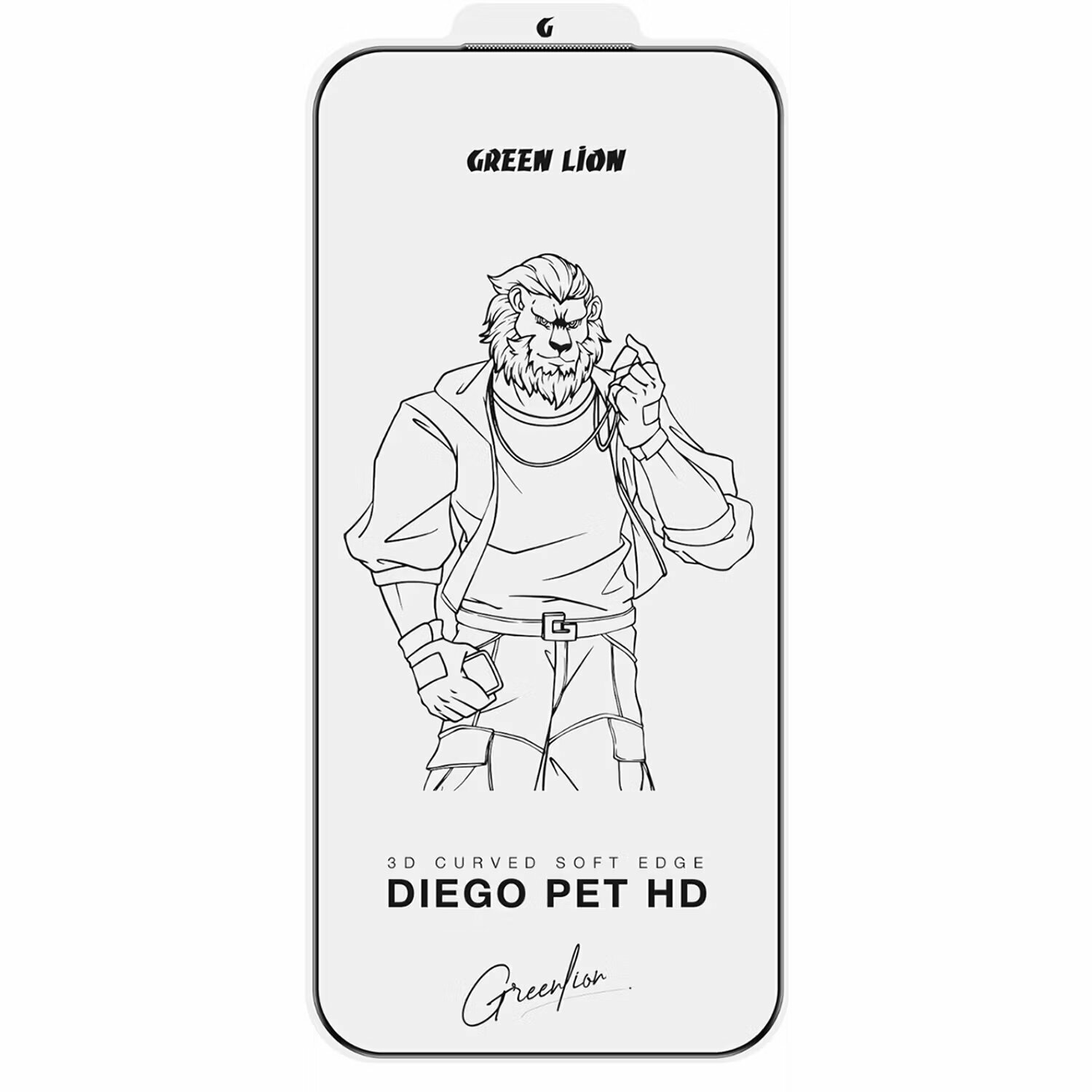 Защитное стекло GREEN LION, для iPhone 17 Pro Max, клей на всей поверхности, прозрачний