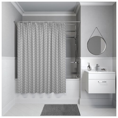 фото Штора для ванной комнаты 200*240 iddis basic (b41p224i11)