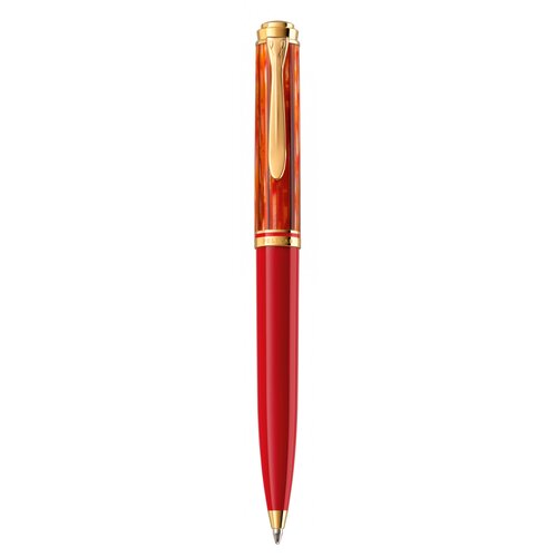 Ручка шариков. Pelikan Souveraen K 600 (PL815871) Tortoiseshell Red подар.кор.