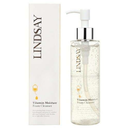 Увлажняющая пенка с витаминами Lindsay Vitamin Moisture Foam Cleanser 200ml