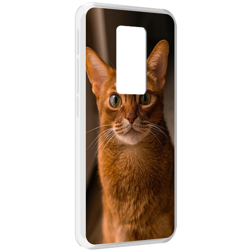 Чехол MyPads порода кошки абисинская для Motorola Defy 2021 задняя-панель-накладка-бампер чехол mypads порода кошка бирман для motorola defy 2021 задняя панель накладка бампер