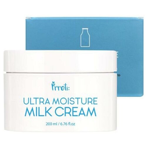 Ультраувлажняющий крем с козьим молоком и маслом Ши Prreti Ultra Moisture Milk Cream 200ml