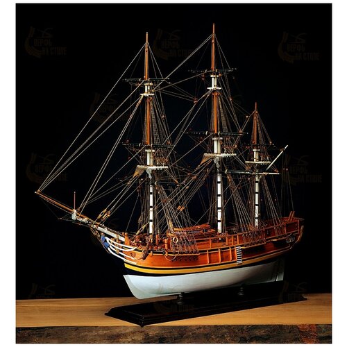 Сборная модель корабля от Amati (Италия), HMS Bounty, М.1:60 модель корабля для начинающих от amati италия adventure pirate schooner м 1 60