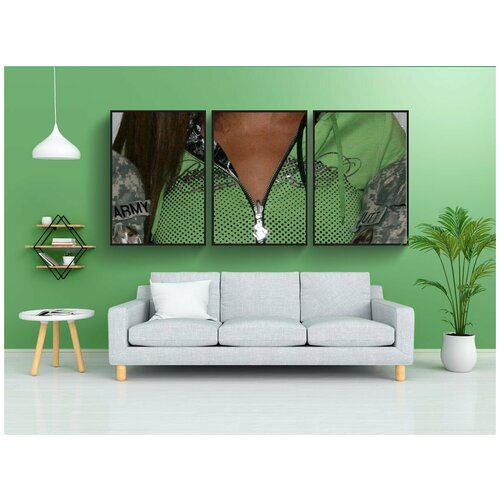 фото Набор модулных постеров для интерьера "beyonce, артист, певец" 60x90 см. в тубусе, без рамки lotsprints