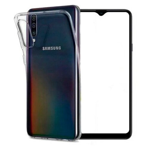 фото Силиконовый чехол для samsung a50 skiico / чехол для самсунг a50 прозрачный / ультратонкий силикон с протекцией от прилипания