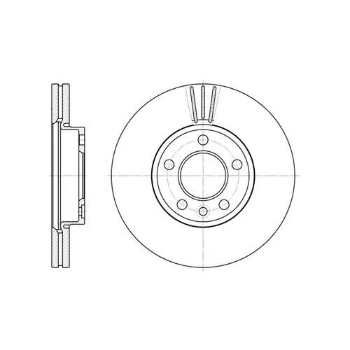 Диск тормзной пер.вент.(308x30) 5 отв., roadhouse, 6708.10